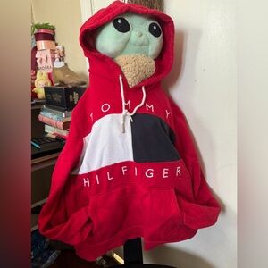 Tommy Hilfiger Red Color Block Hoodie